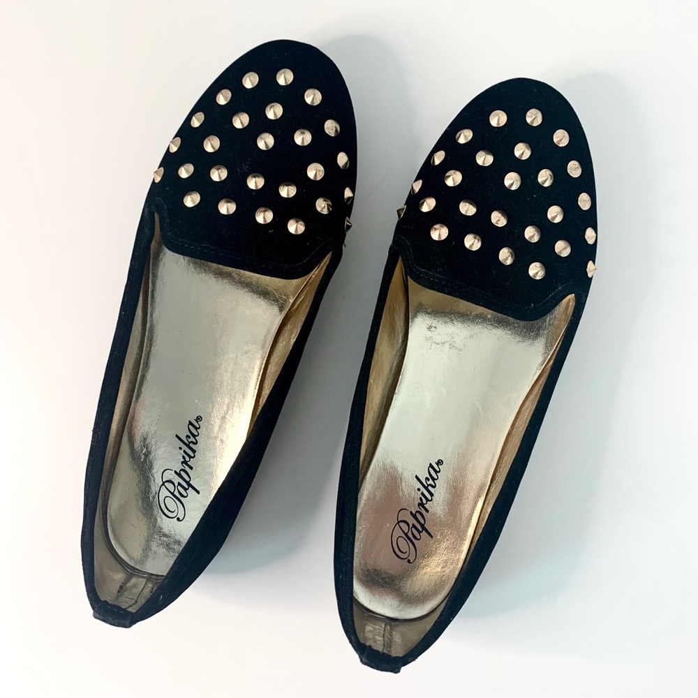 PAPRIKA Black & Gold sandals